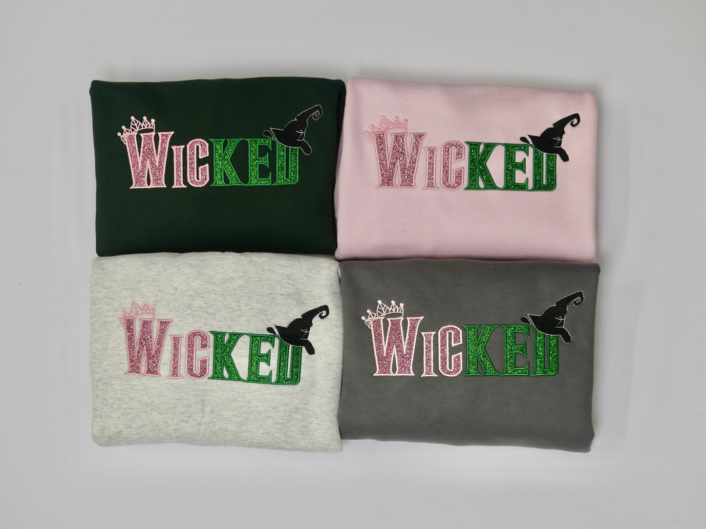 Wicked Appliqué Embroidered Sweatshirt - Adult