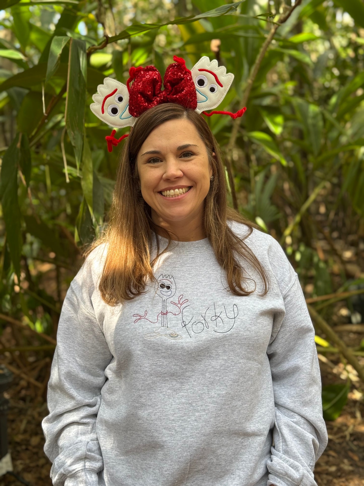 Forky Embroidered Crewneck Sweatshirt