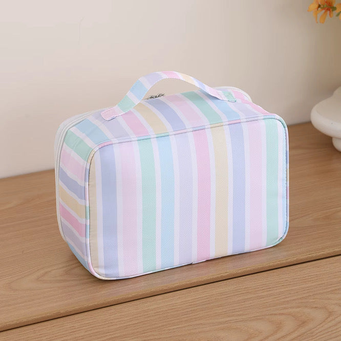 Pastel Striped Backpack or Lunchbox - Personalized with Embroidery