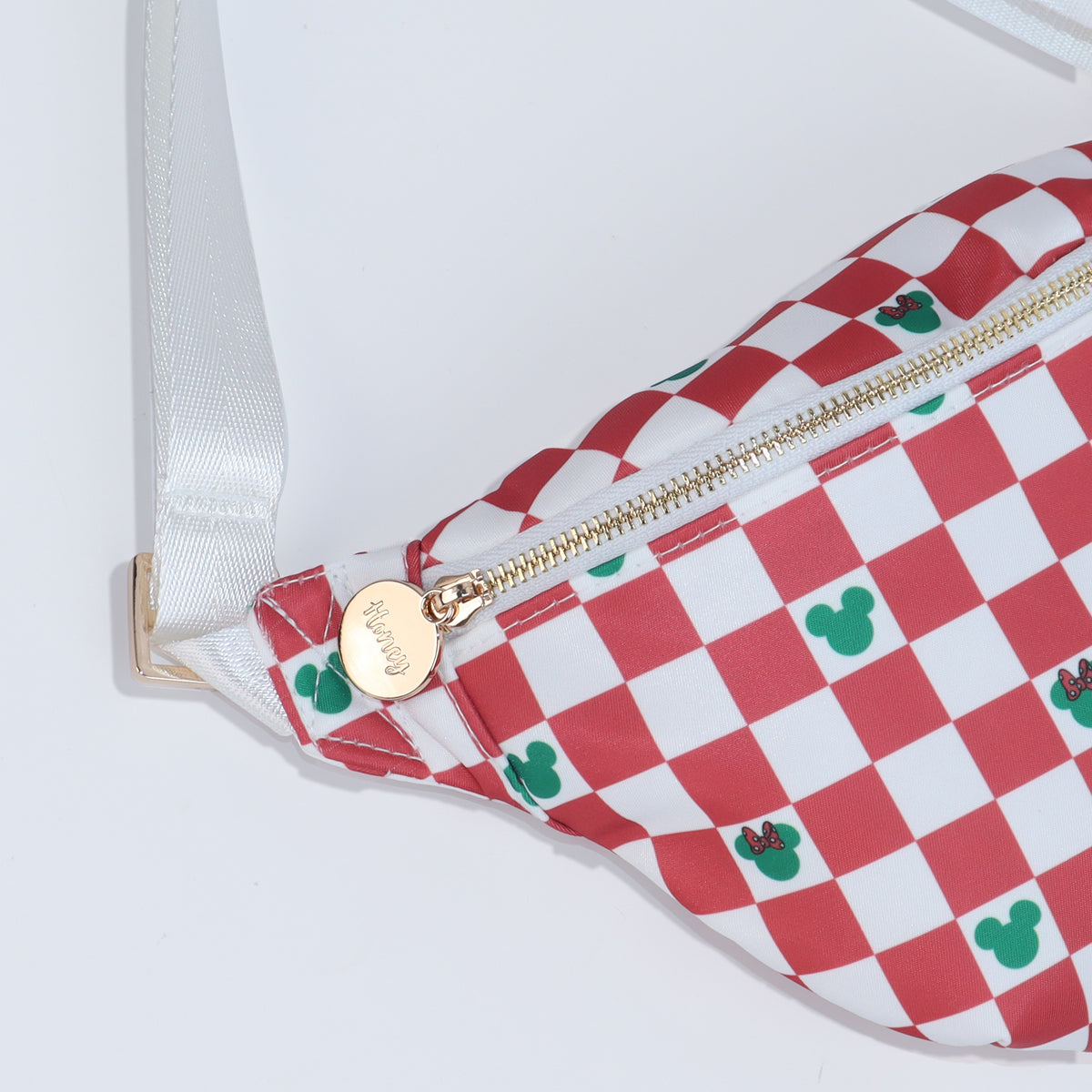 Checkered Christmas Fanny Pack