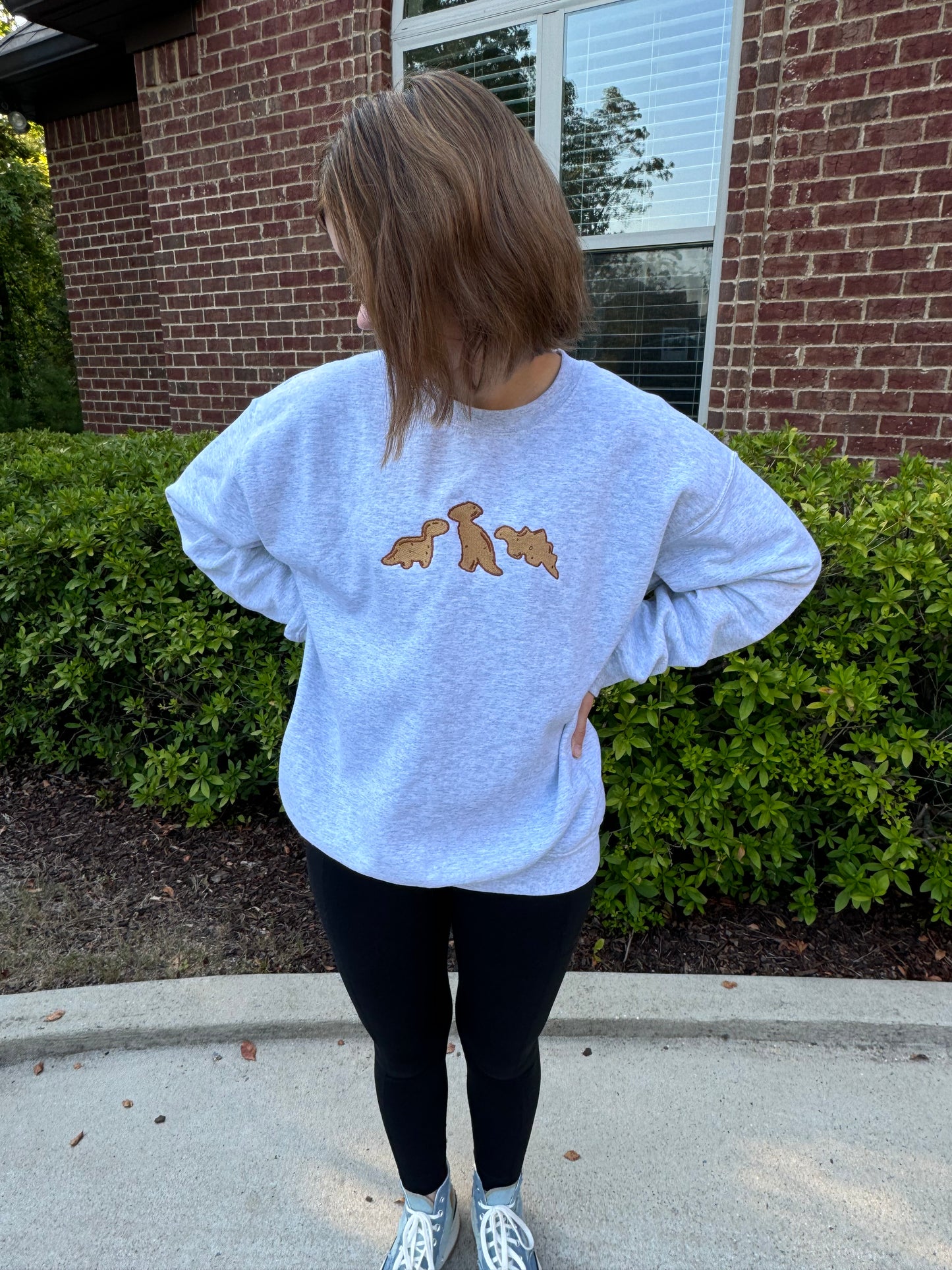 Dino Nuggets Embroidered Sweatshirt