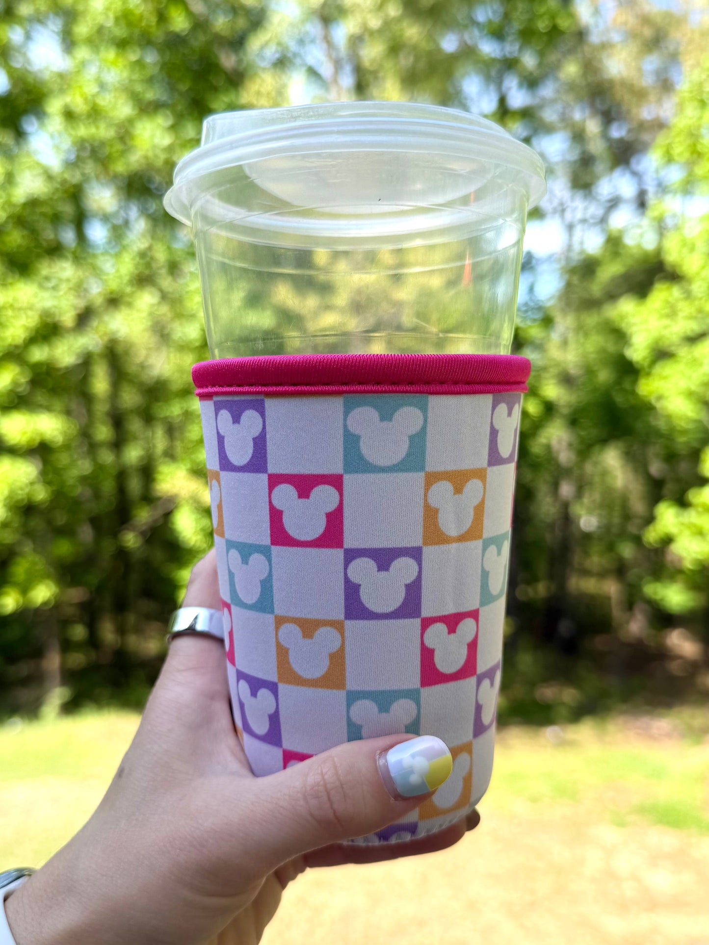 Mouse Checkered Coffee Sleeves