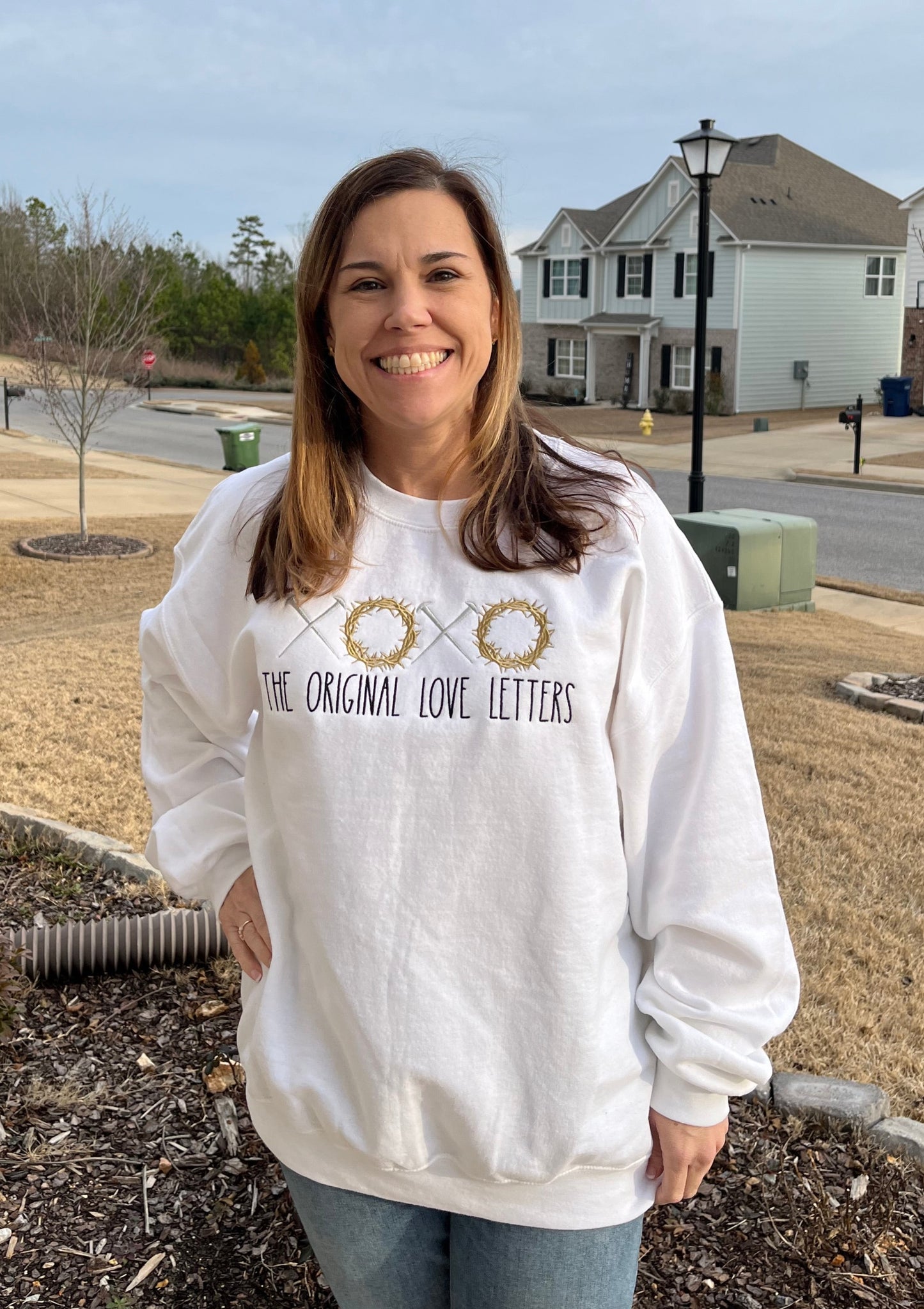 The Original Love Letters Embroidered Sweatshirt