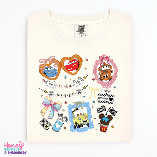 Cars Coquette Comfort Colors Shirt