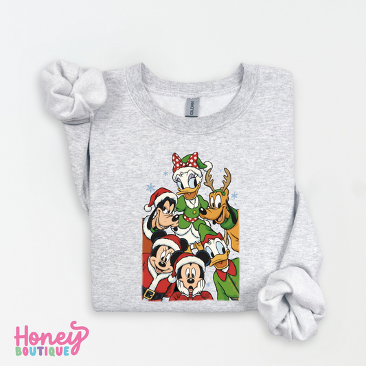 Christmas Friends Selfie Sweatshirt