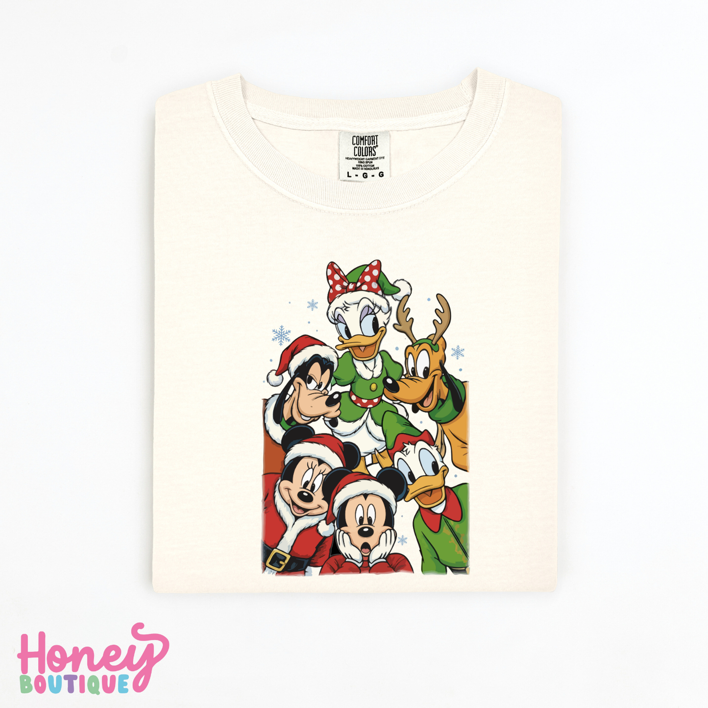 Christmas Friends Selfie Comfort Colors Shirt