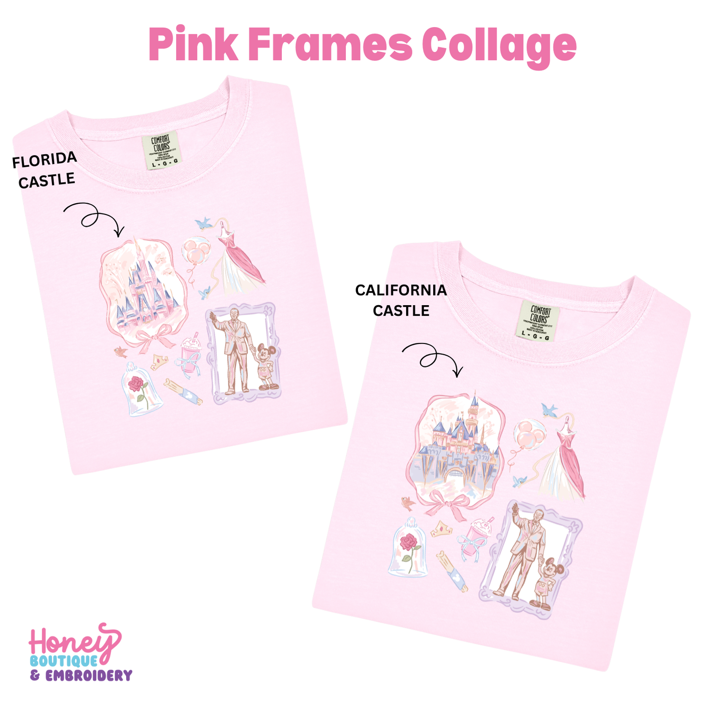 Pink Frames Coquette Collage  - T-Shirt or Sweatshirt