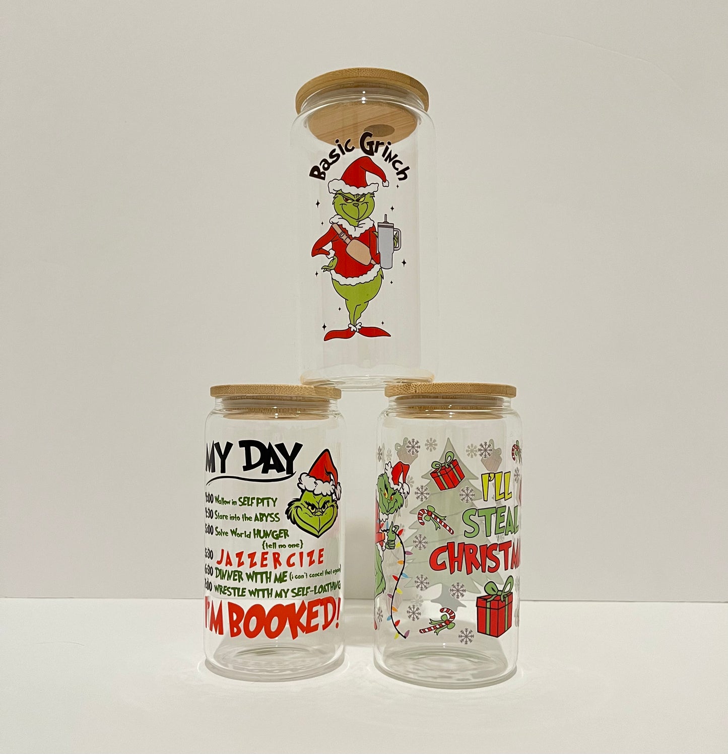 Green Guy Glass Cup