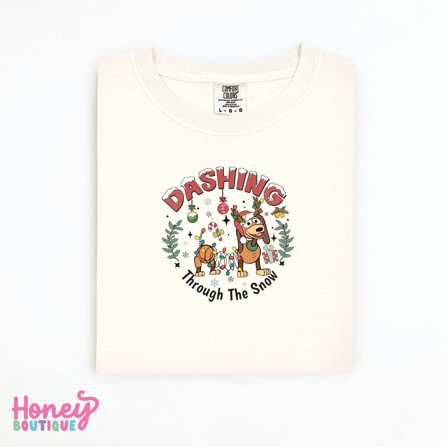 Slinky - Dashing Through the Snow Comfort Colors Shirt