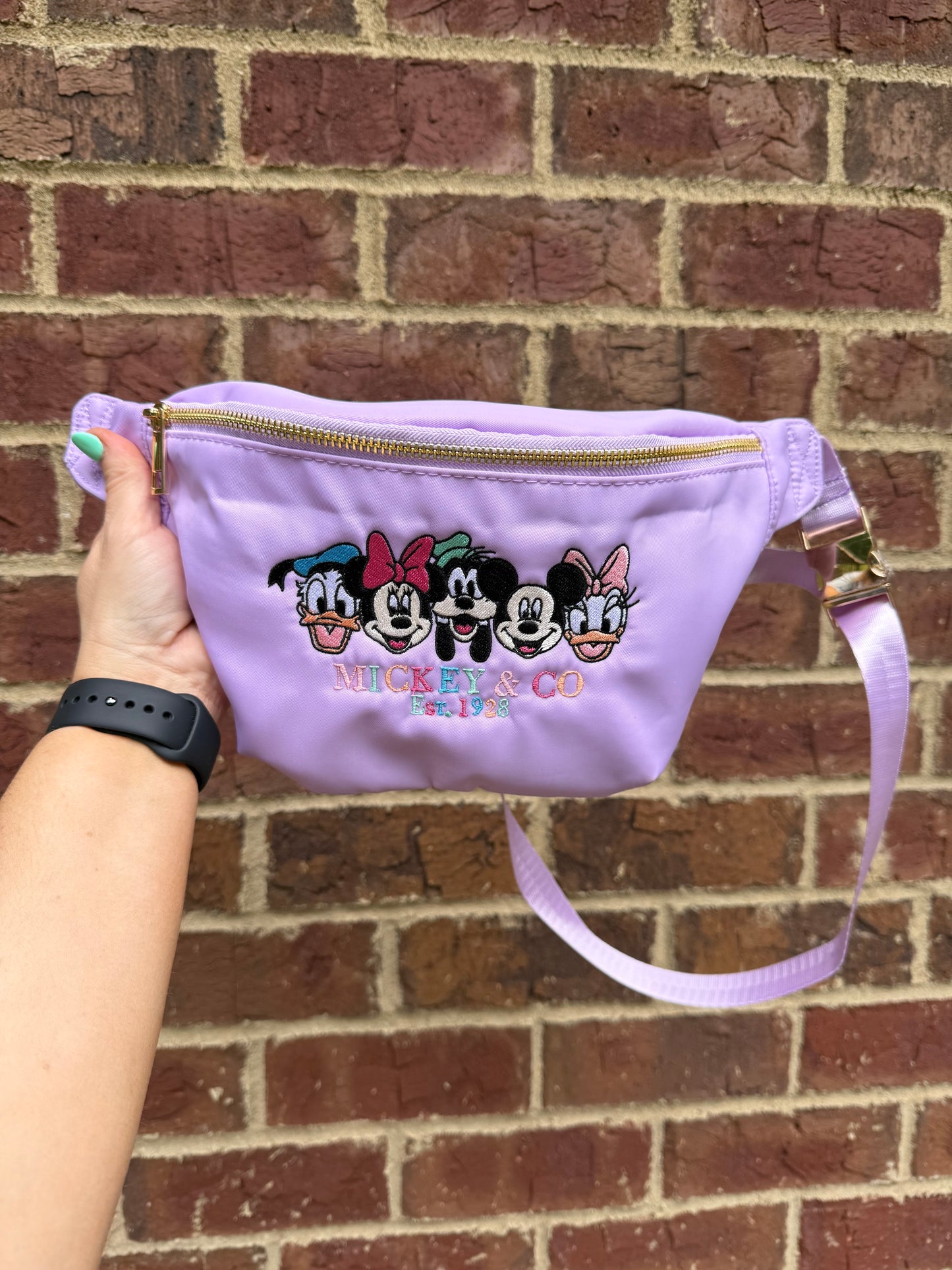 Mouse and Co Large Embroidered Fanny Pack