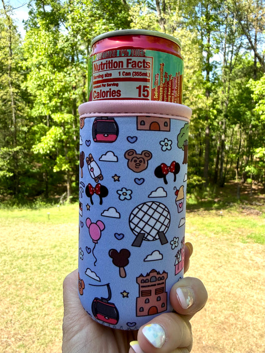 Park Doodles SLIM Can Drink Sleeves