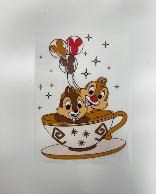 Chipmunks in Teacups Comfort Colors Shirt