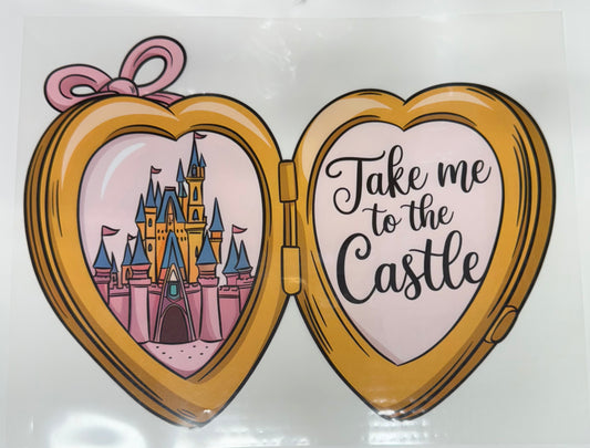 Take Me to the Castle Locket Comfort Colors Shirt