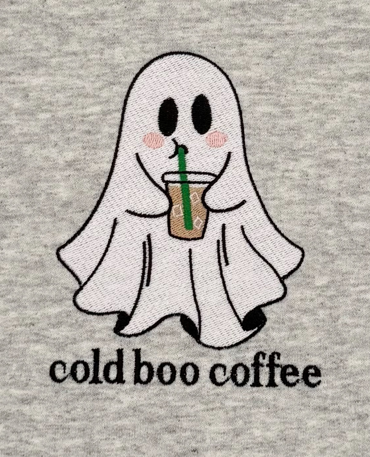 Cold Boo Coffee Embroidered Sweatshirt