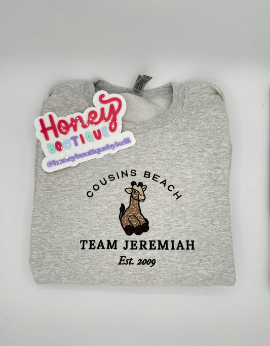Team Jeremiah - Cousins Beach Embroidered Sweatshirt