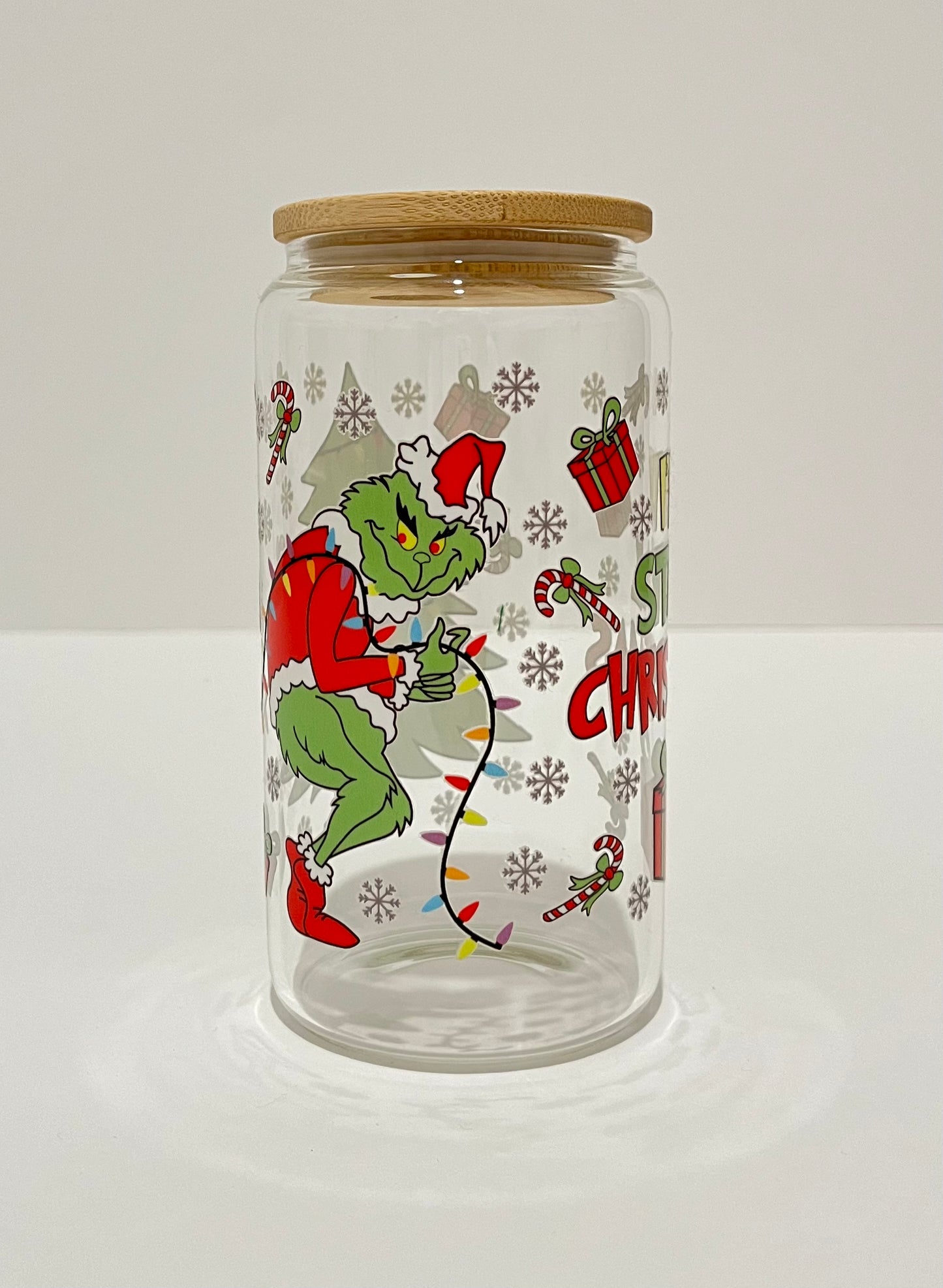 Green Guy Glass Cup