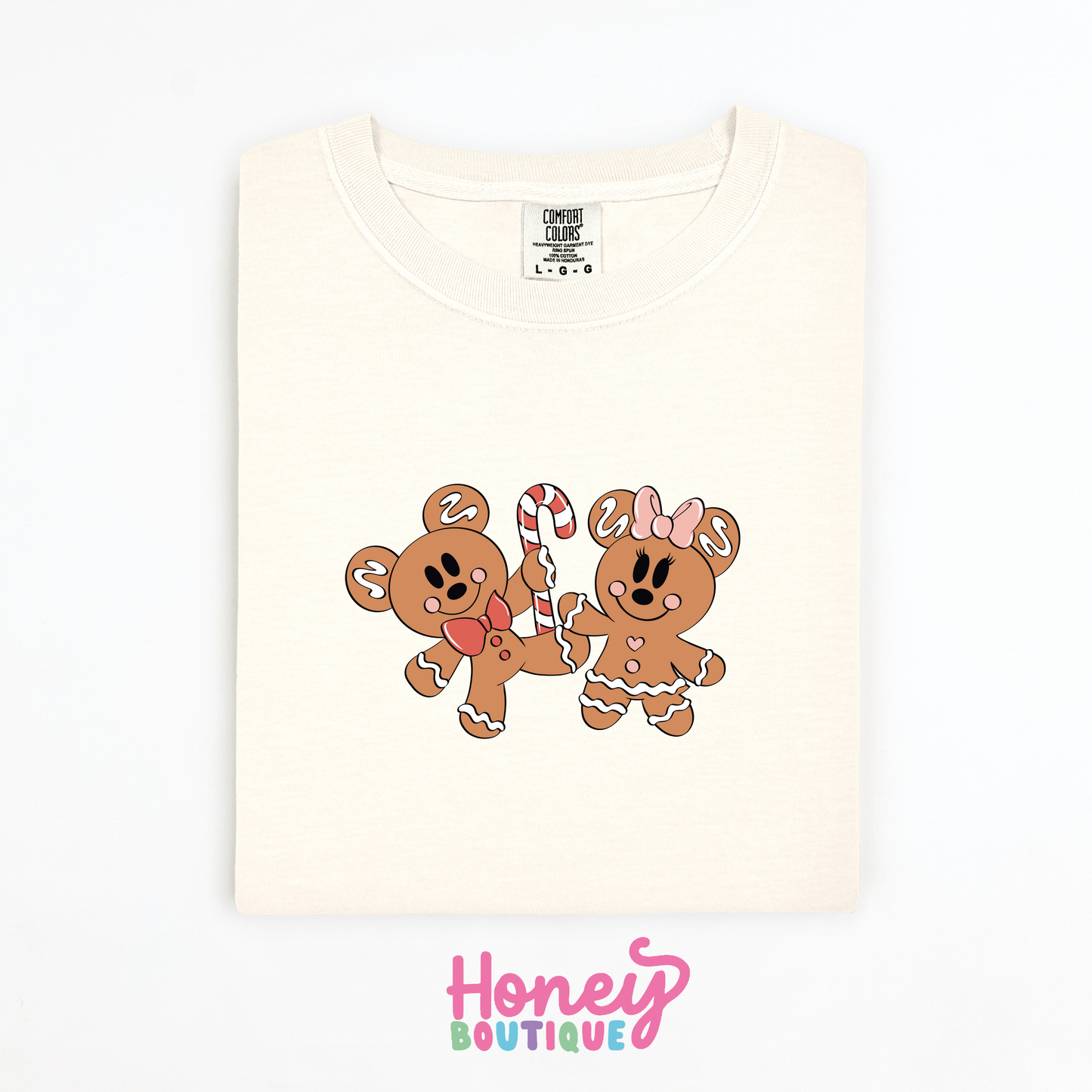 Gingerbread Mouse Couple Comfort Colors Shirt