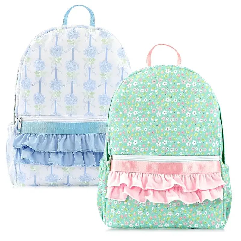 Personalized Ruffle Backpack - Embroidered with Name or Initials