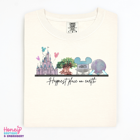 Happiest Place Park Icons - T-Shirt or Sweatshirt