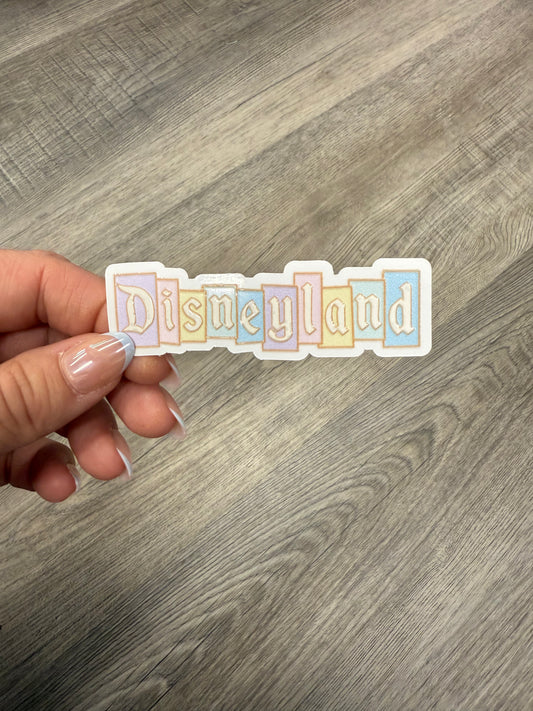 Magical Land Pastel Sign Sticker