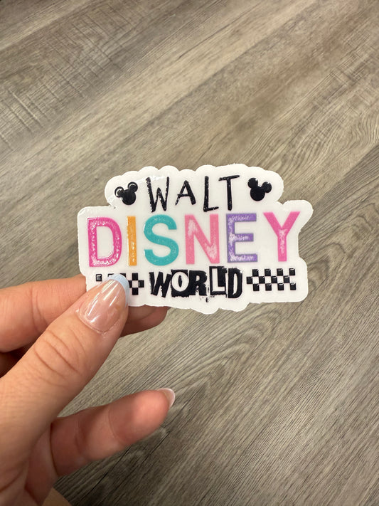 Retro Walt Magical World Sticker