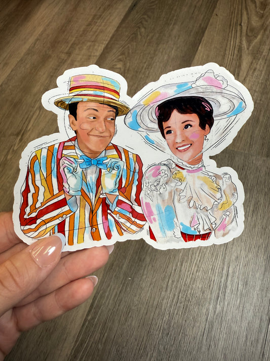 Mary Watercolor Sketch Sticker