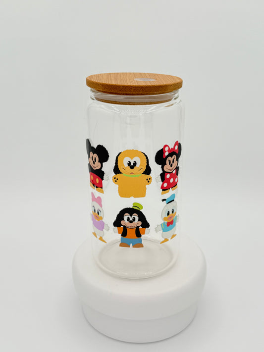 Magical Pop Mart Friends 16oz Glass Cup