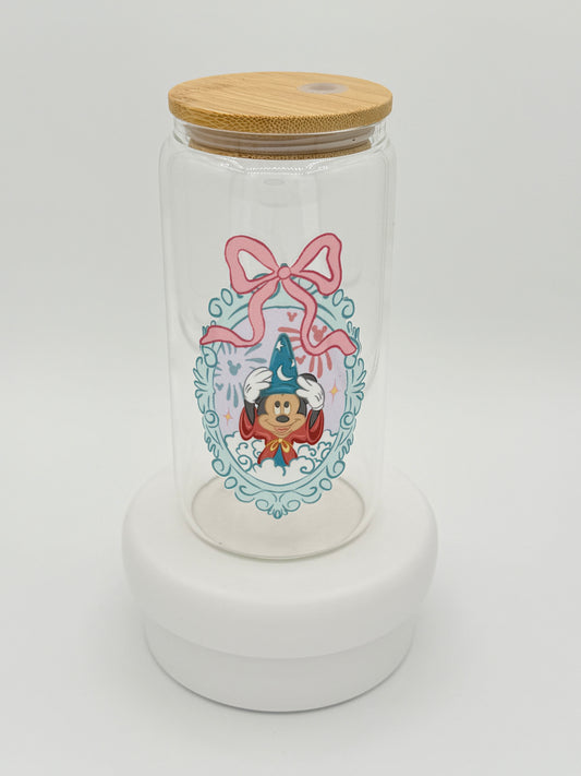 Sorcerer Magical Mouse 16oz Glass Cup
