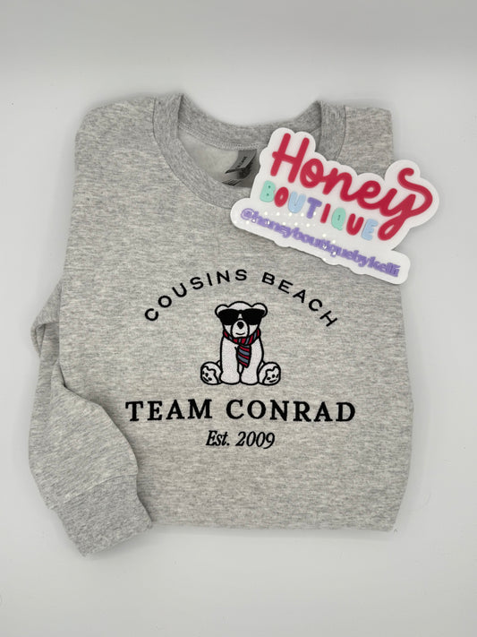Team Conrad - Cousins Beach Embroidered Sweatshirt