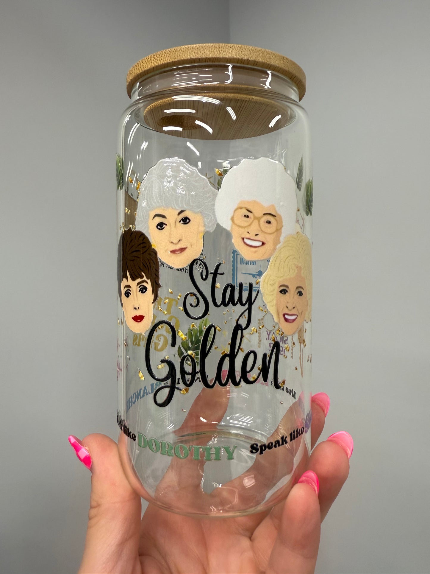 NEW EXCLUSIVE - Golden Girls 16oz Glass Cup