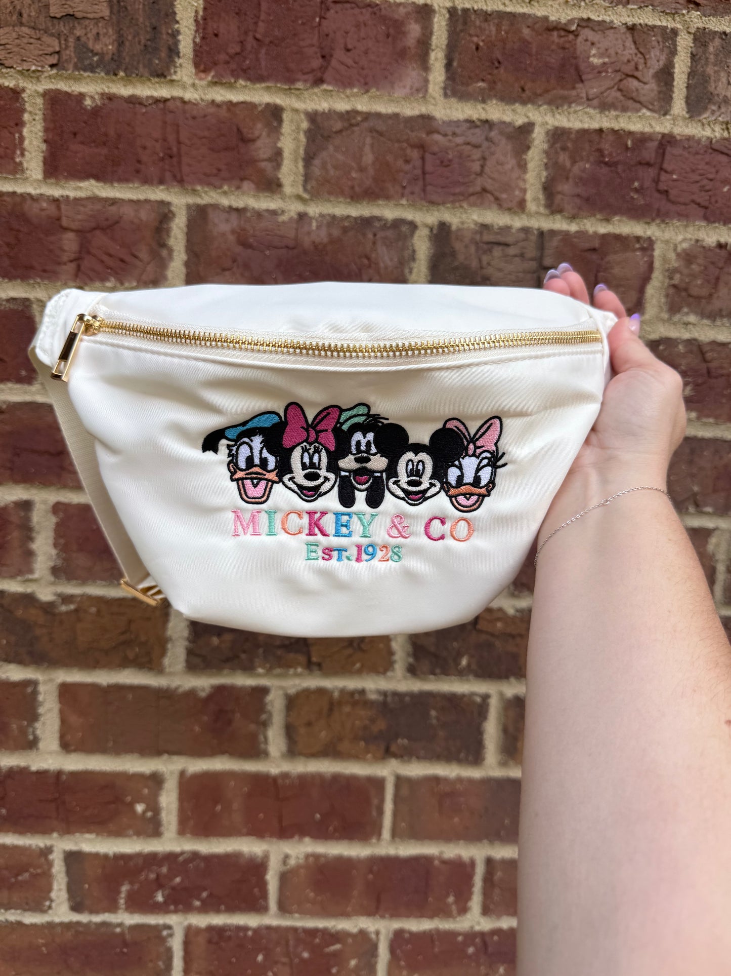 Mouse and Co Large Embroidered Fanny Pack