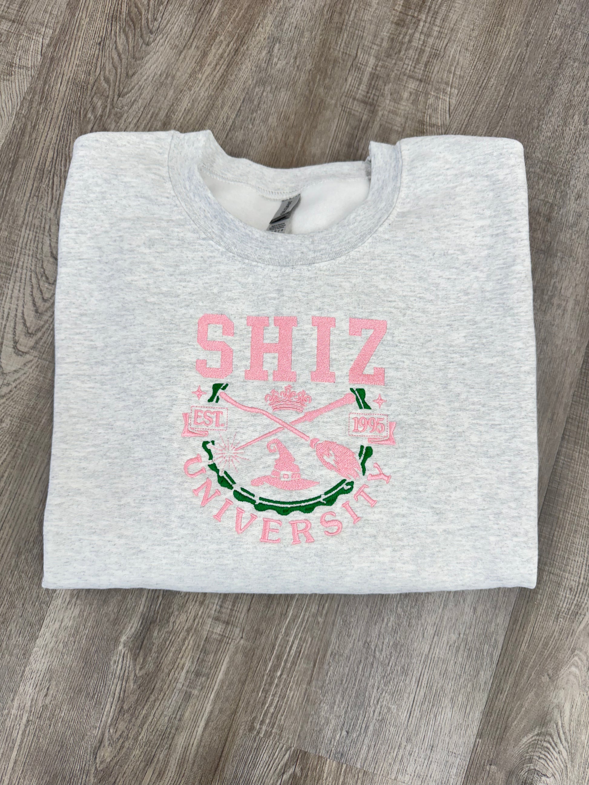 Shizzy Clothes SHIZ University Wicked Embroidered Sweatshirt – Honey Boutique & Embroidery