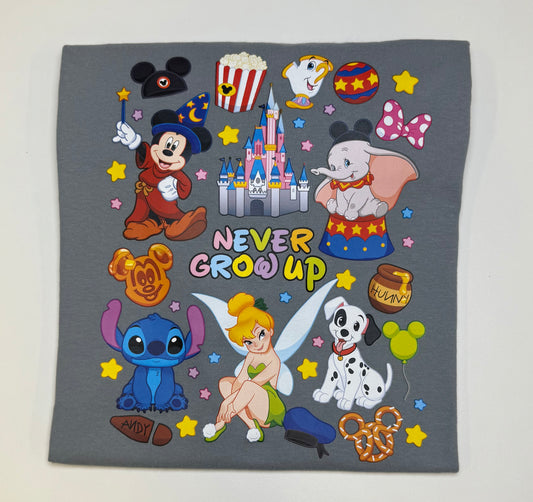 Never Grow Up Comfort Colors Shirt