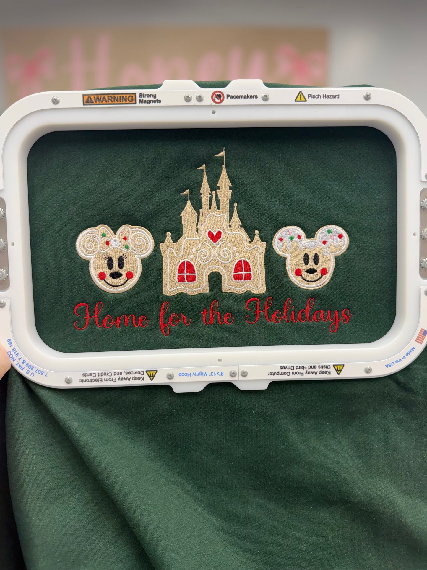 Home for the Holidays Gingerbread Embroidered Sweatshirt