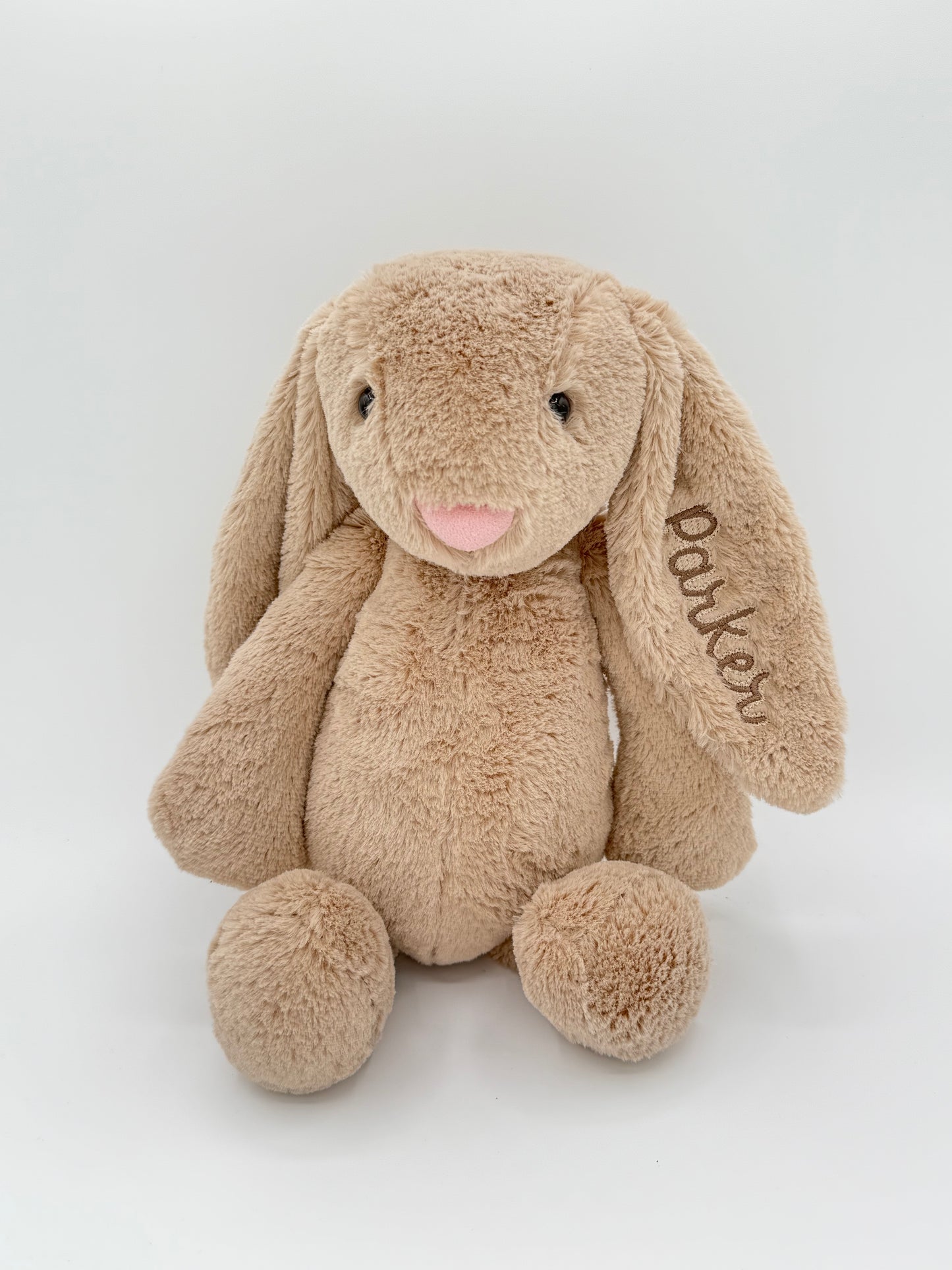16" Personalized Bunny Stuffed Animal - Embroidered Easter Bunny