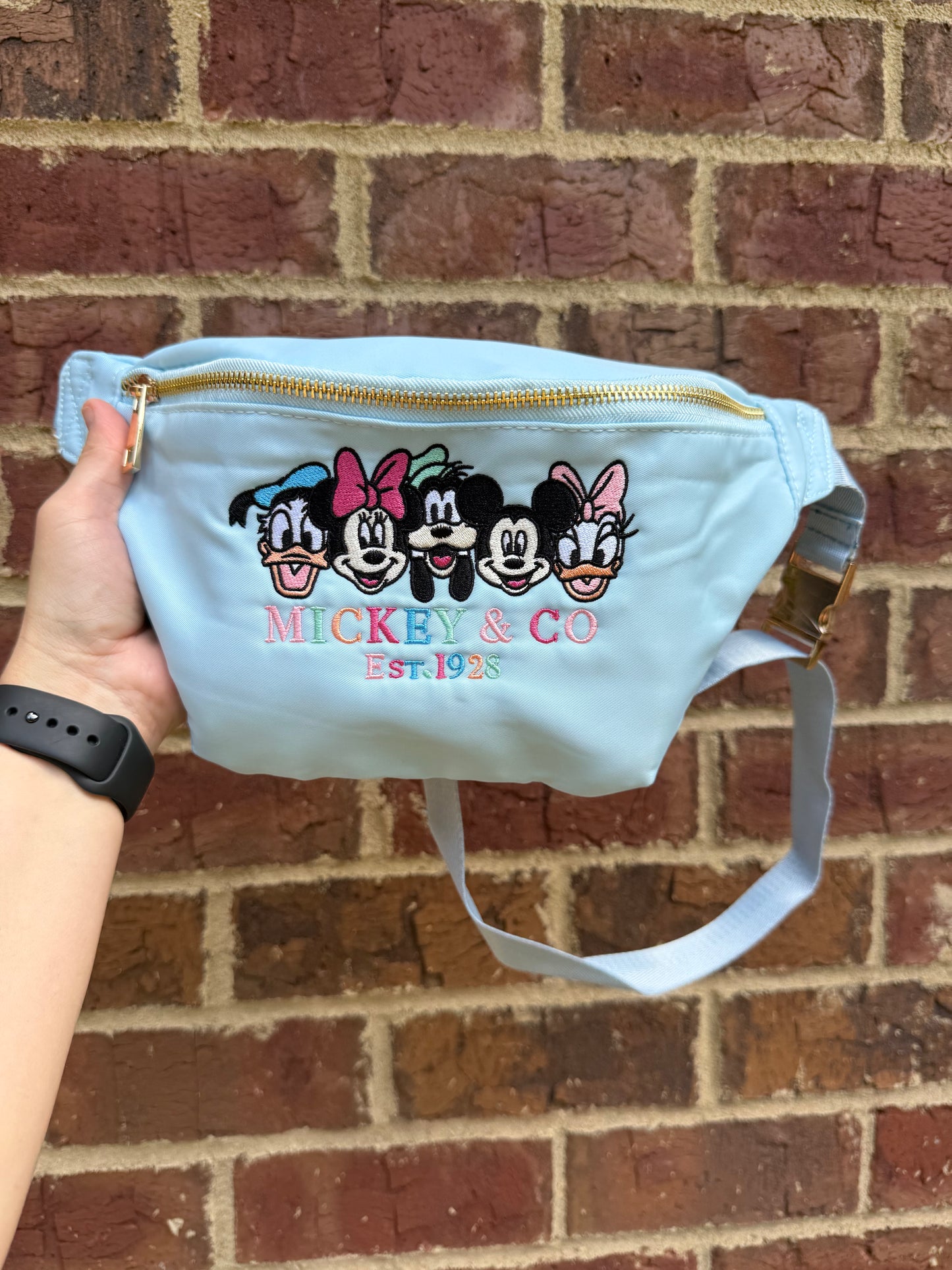 Mouse and Co Large Embroidered Fanny Pack