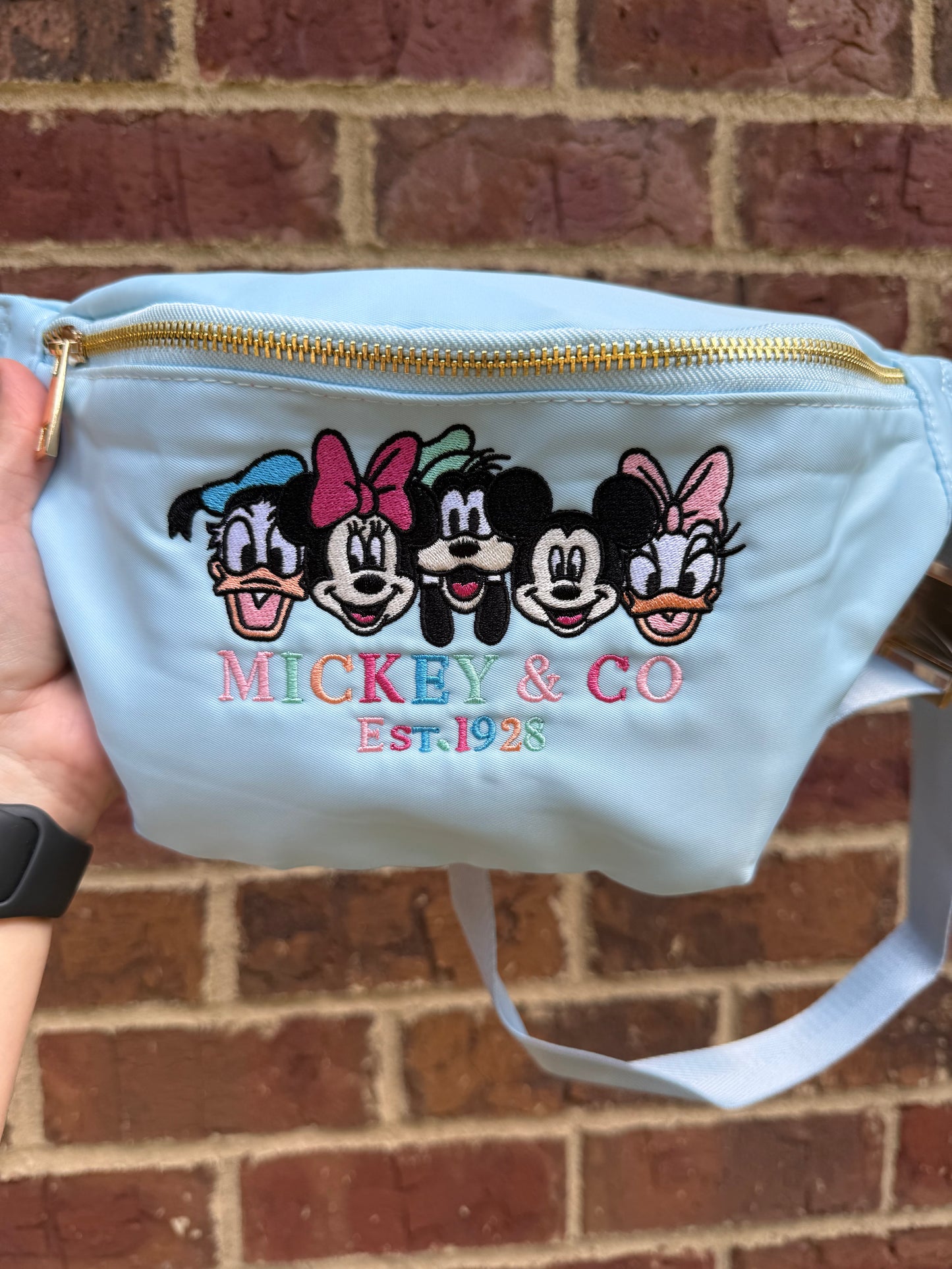 Mouse and Co Large Embroidered Fanny Pack