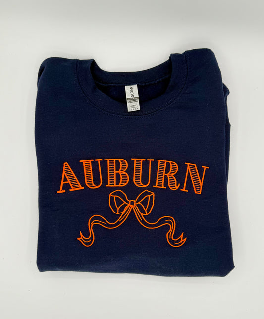 Auburn Coquette Embroidered Sweatshirt
