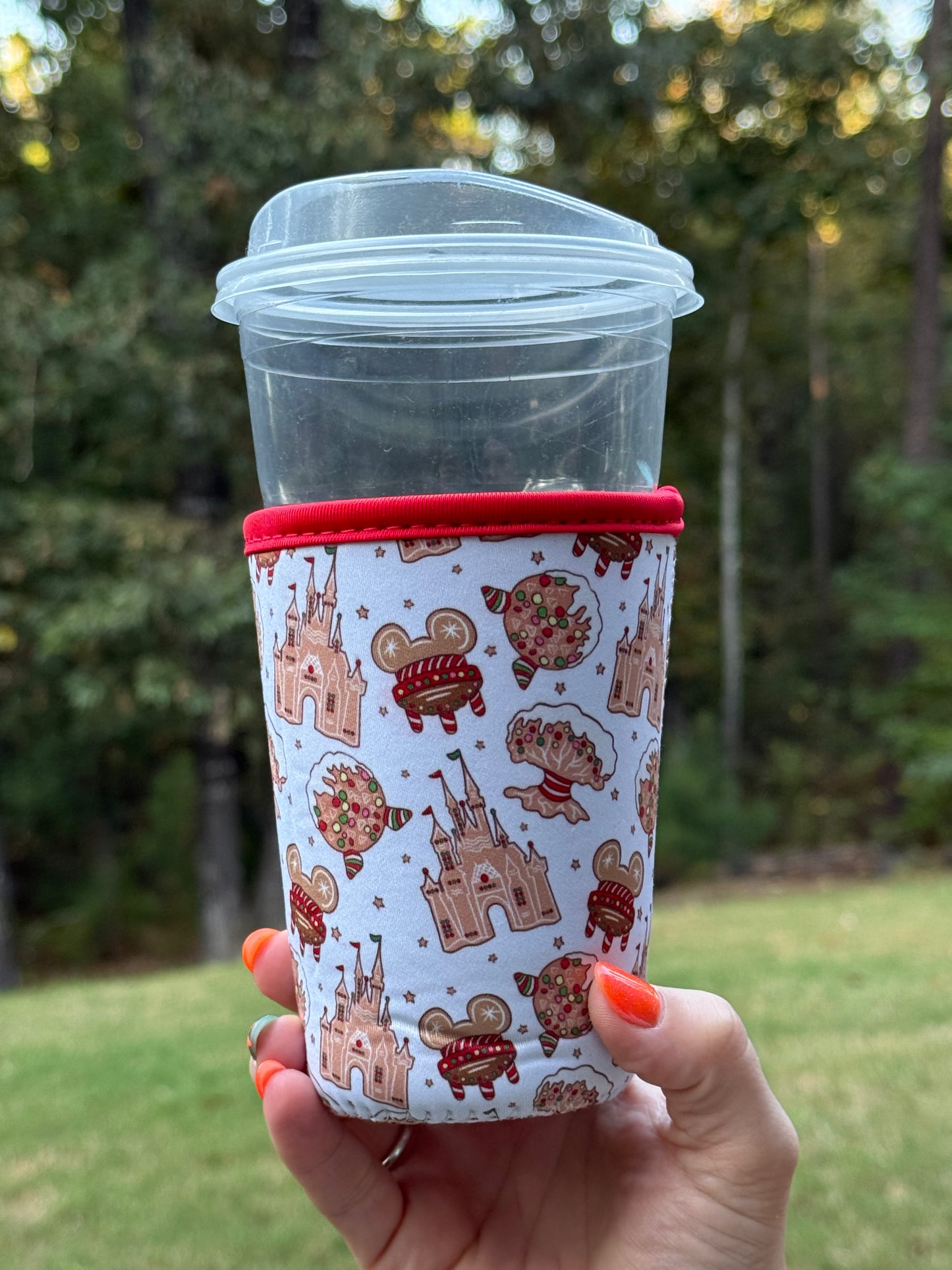 Magical Gingerbread Park Icons Coffee Sleeves