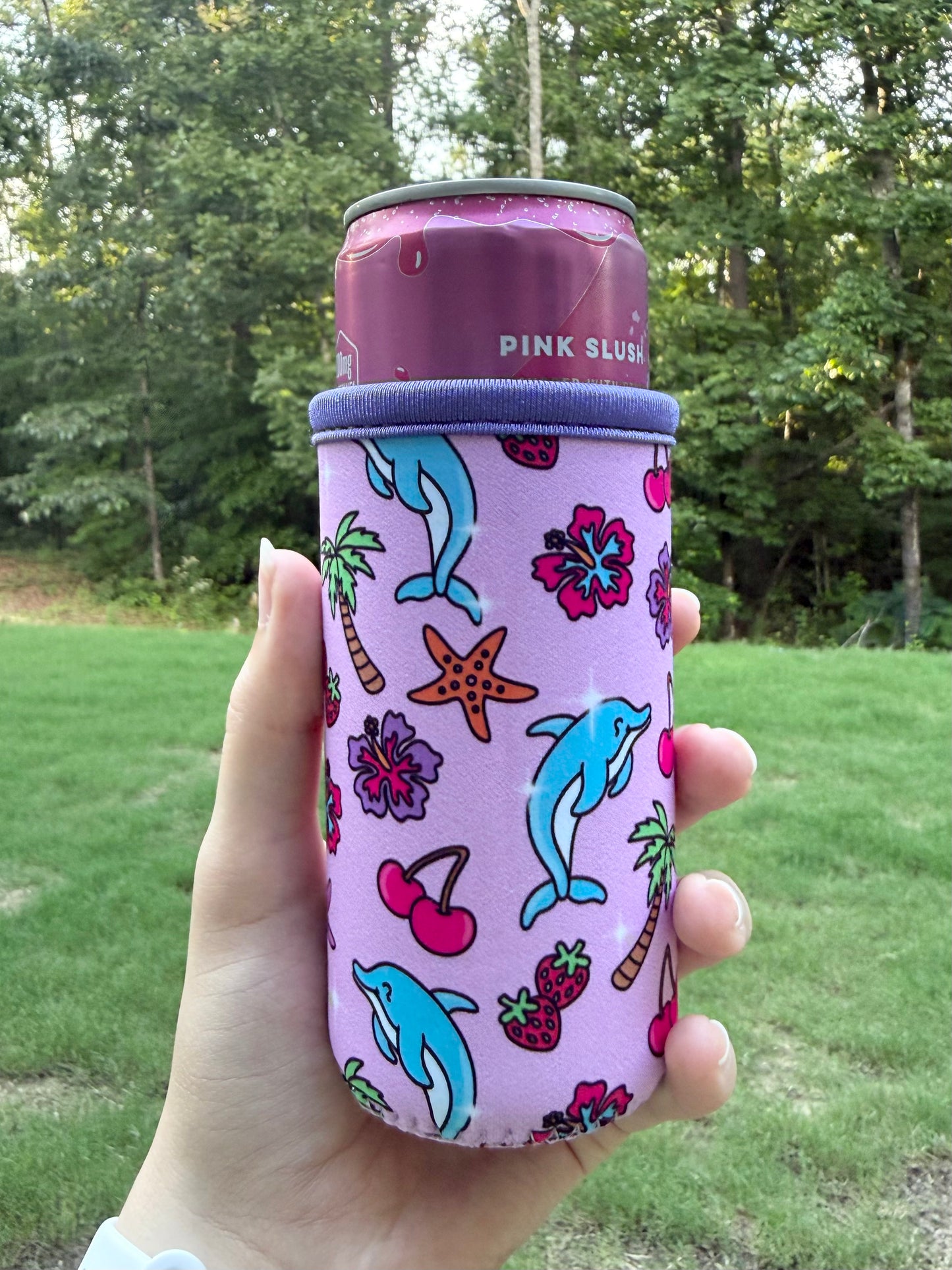 Summer Girly SLIM Can Drink Sleeves