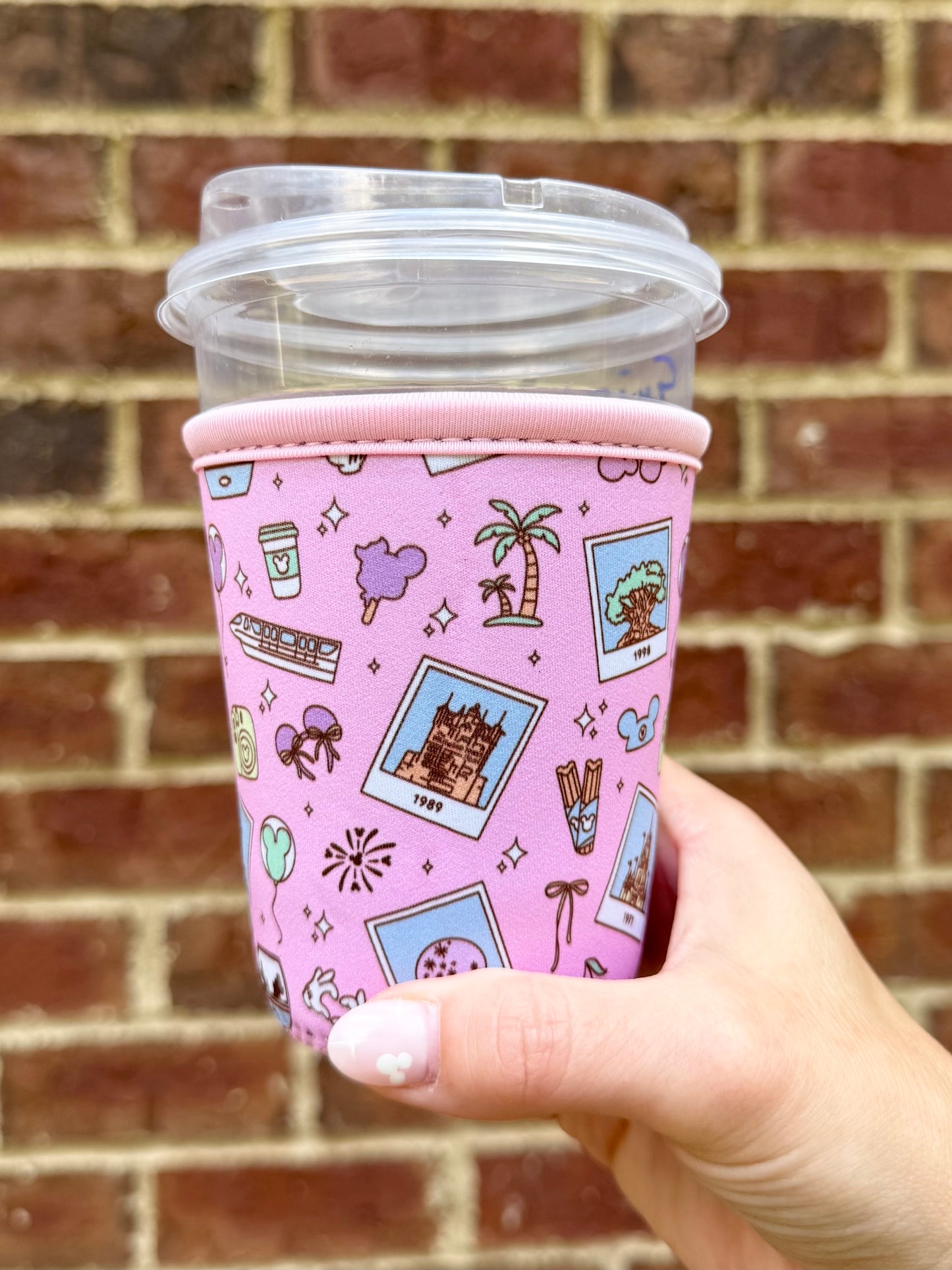 Park Hopper Polaroid Coffee Sleeves - Iced Drink Sleeve - *Honey Exclusive Print*