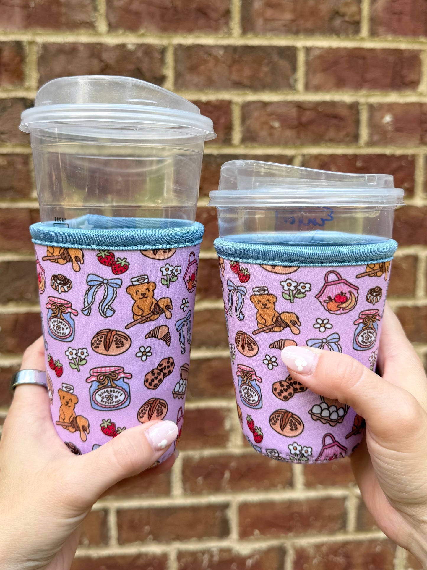 Farmers Market Girly Iced Drink Sleeve - Coffee Sleeve