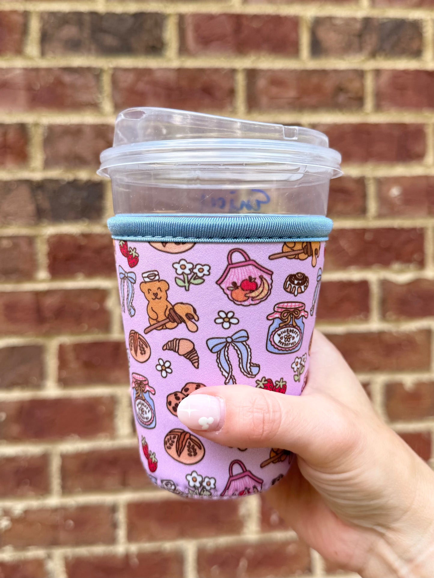 Farmers Market Girly Iced Drink Sleeve - Coffee Sleeve
