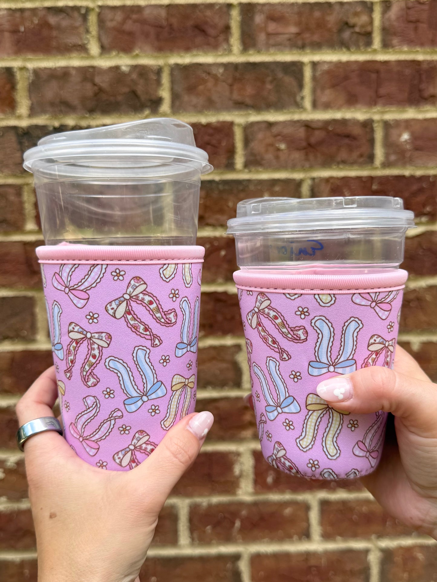 Bows Girly Coquette Iced Drink Sleeves - Coffee Sleeves