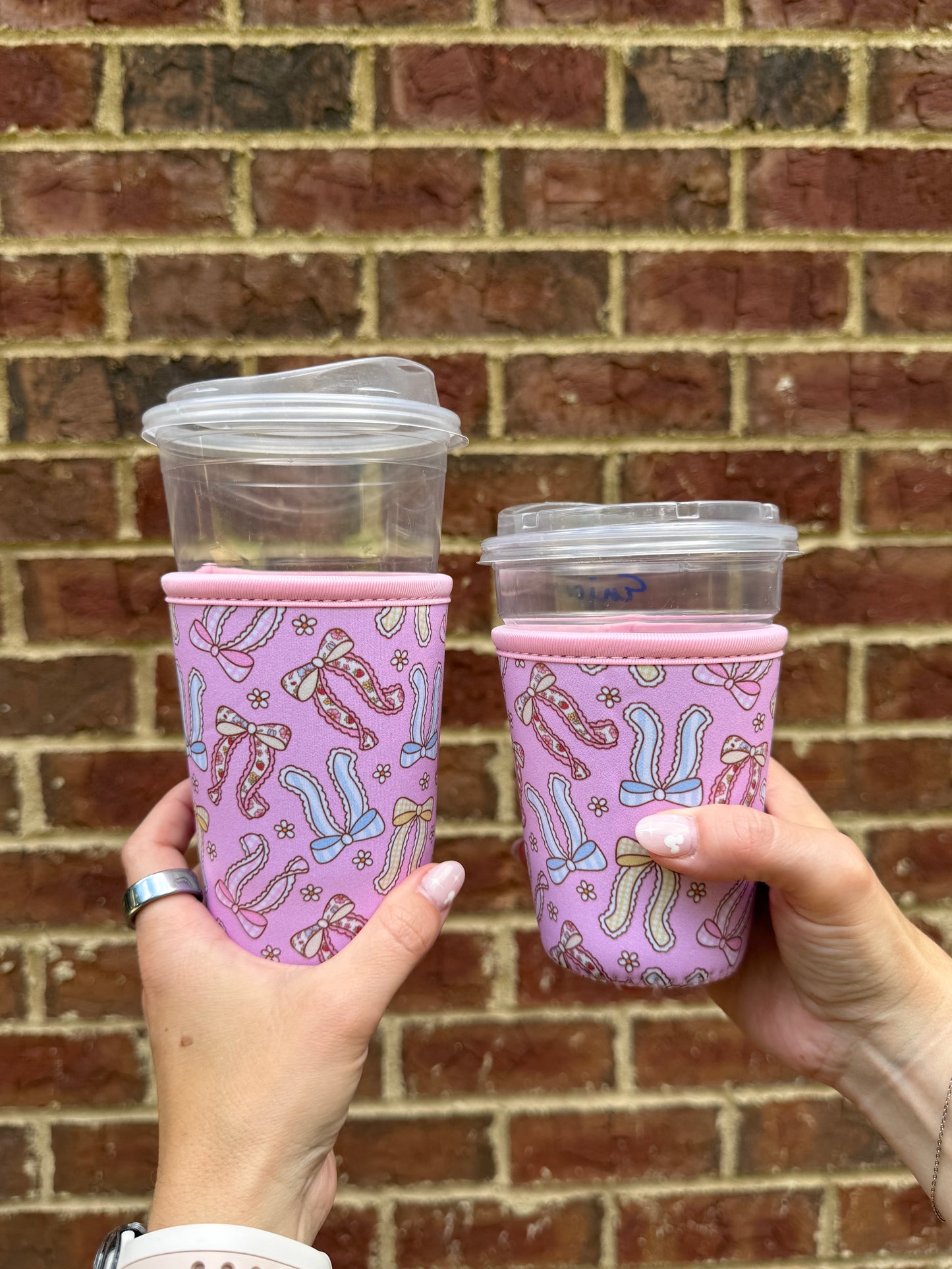 Bows Girly Coquette Iced Drink Sleeves - Coffee Sleeves