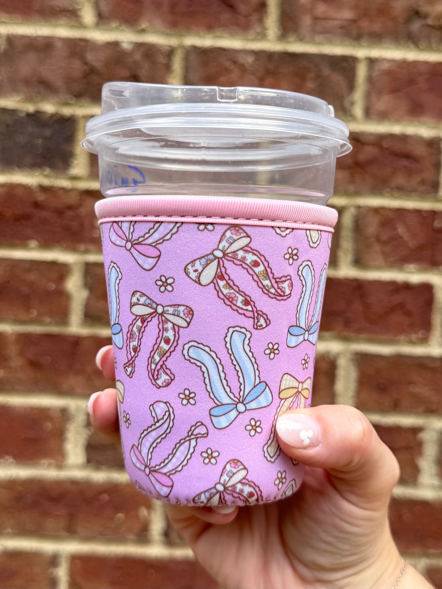 Bows Girly Coquette Iced Drink Sleeves - Coffee Sleeves