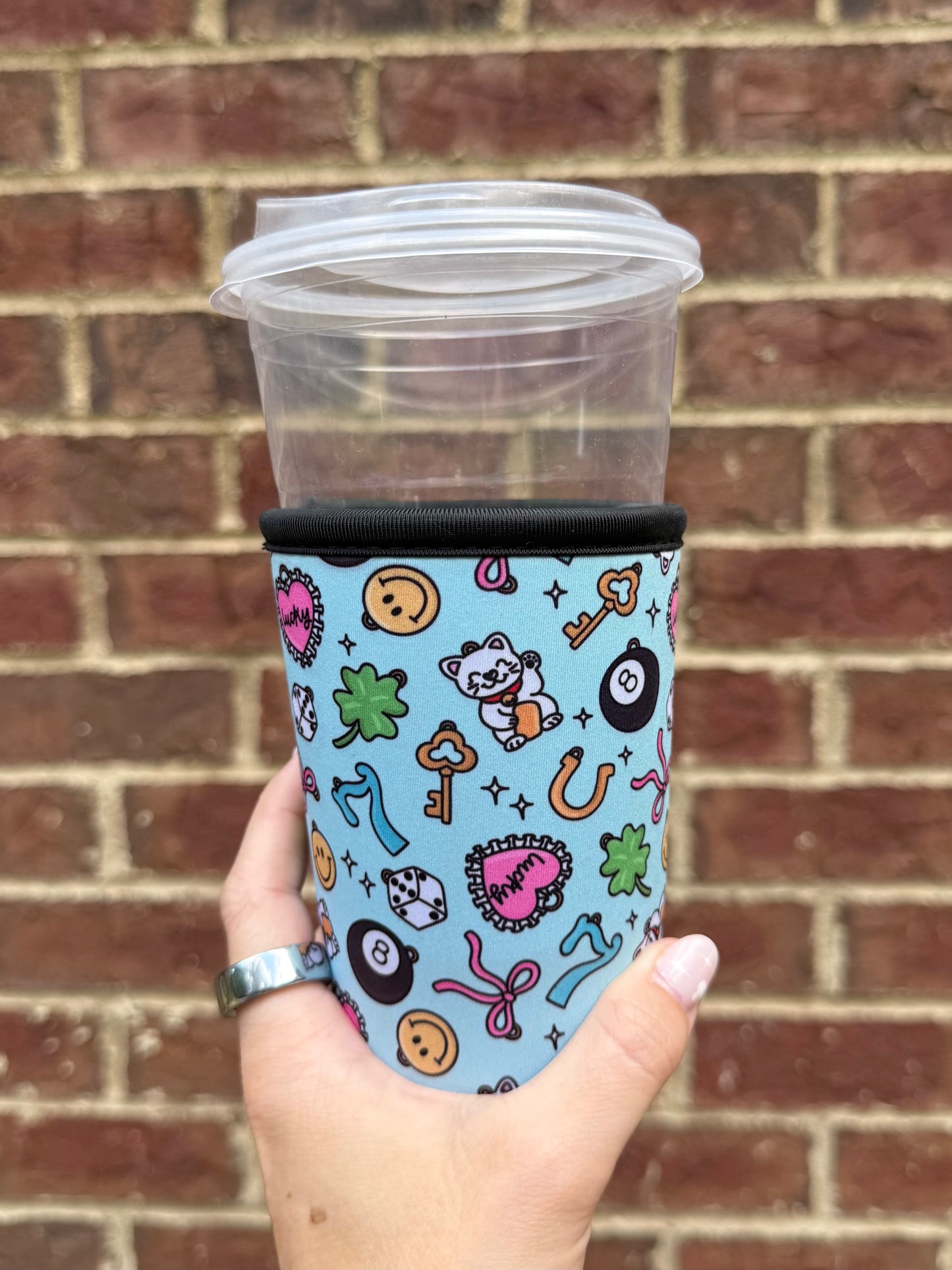 Lucky Girl Iced Drink Sleeve - Coffee Sleeve