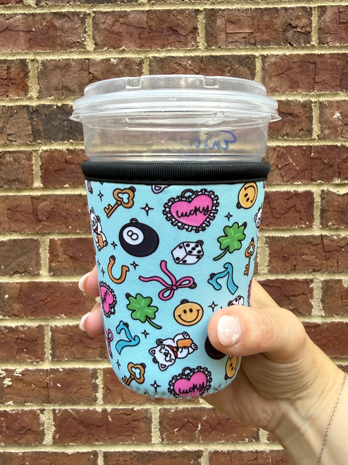 Lucky Girl Iced Drink Sleeve - Coffee Sleeve