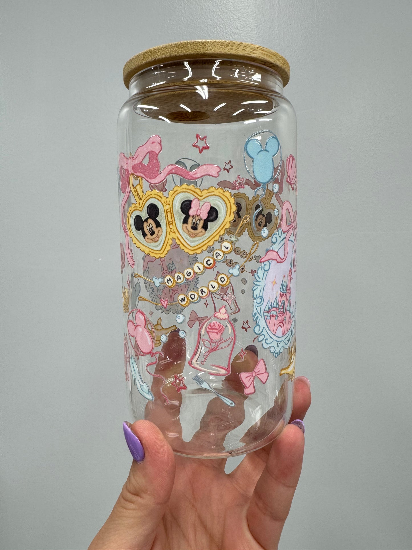 Magical World Coquette 16oz Glass Cup