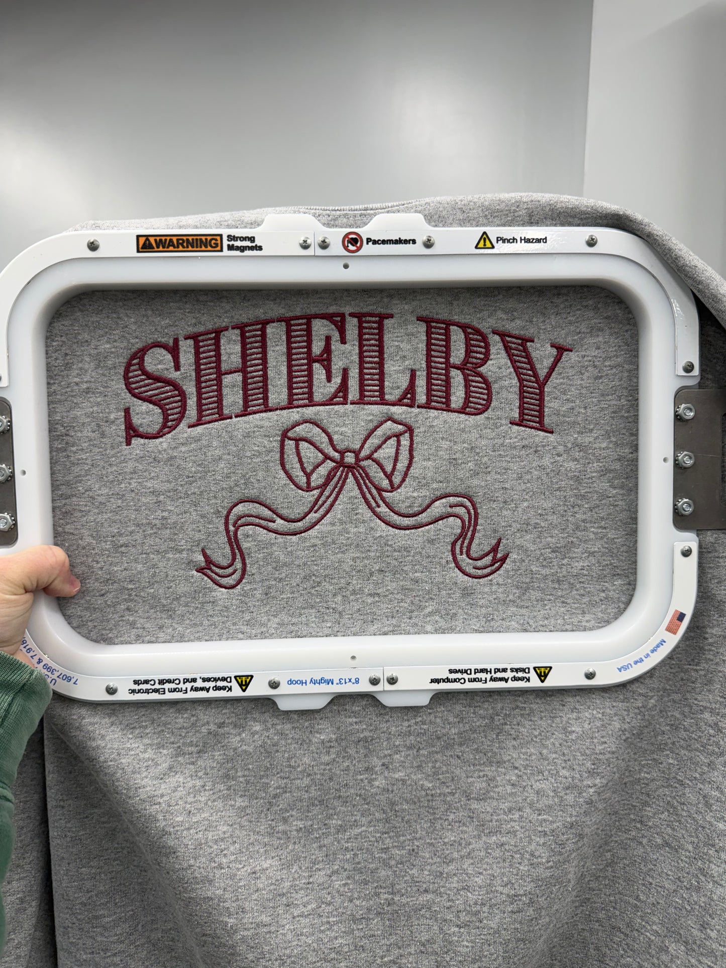 Shelby Coquette Embroidered Sweatshirt
